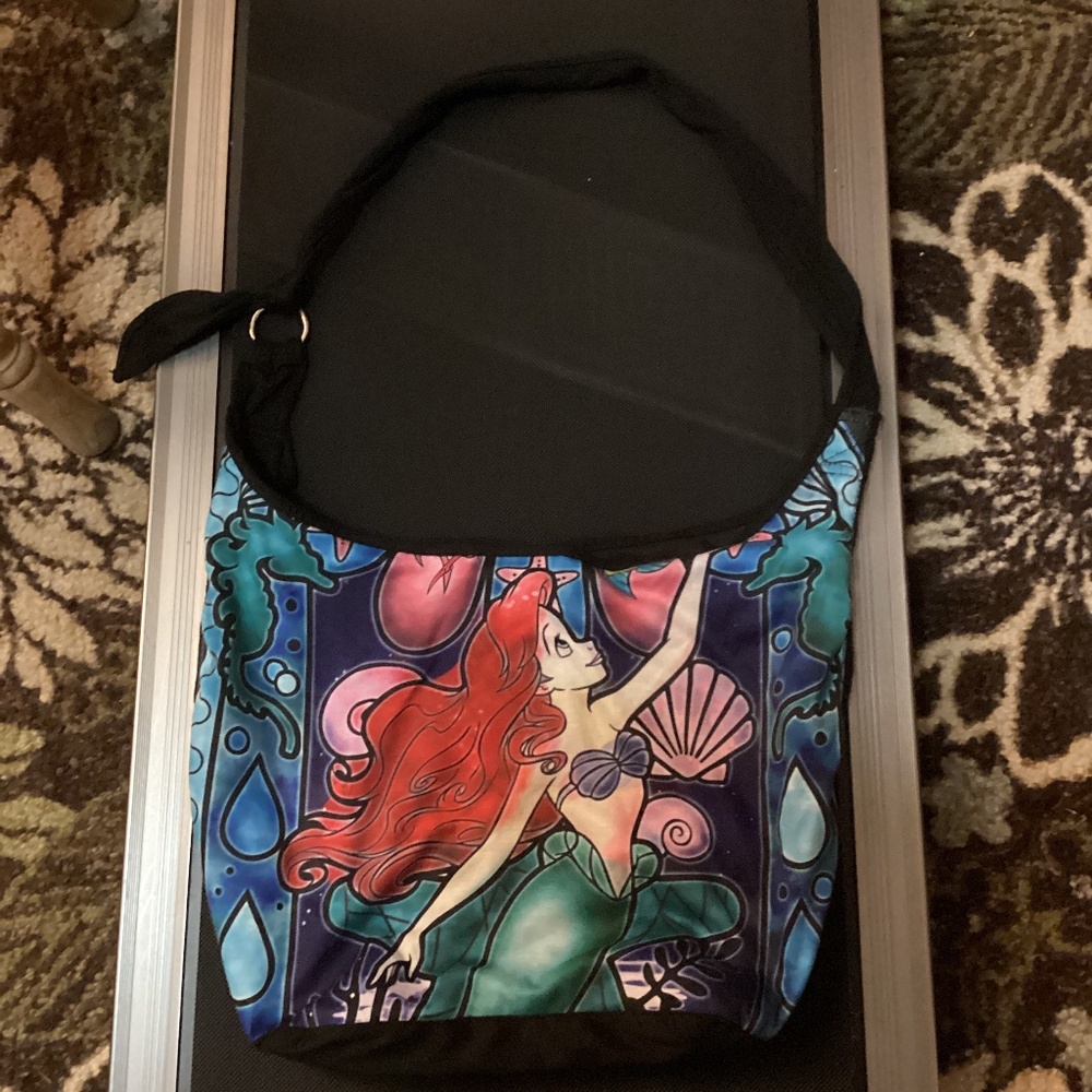 Loungefly Disney The Little Mermaid Ariel Stained Glass Hobo Bag